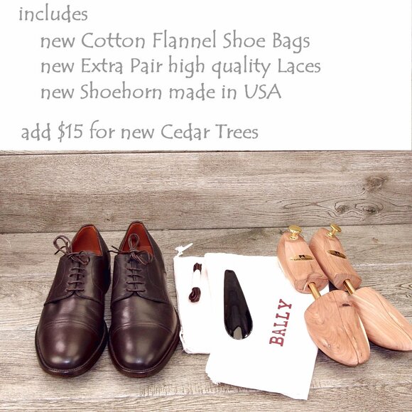 * NIB * $895 Nordstrom BALLY Switzerland US 8 D Chocolate t *add $15 Cedar Trees main image 8